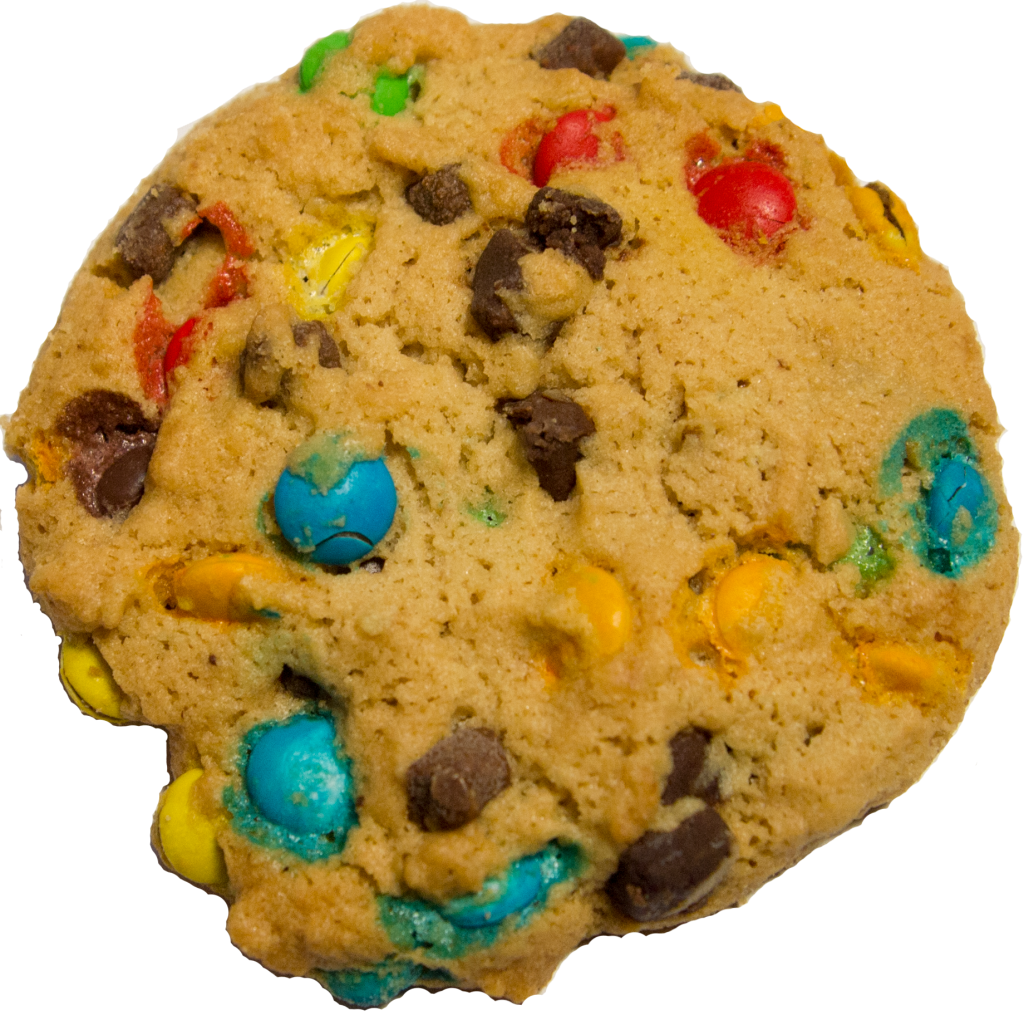 Chocolate chip cookie used as a visual metaphor for browser cookies