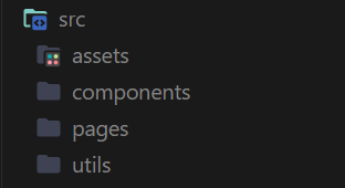 Simple screenshot showing a nested software project folder structure