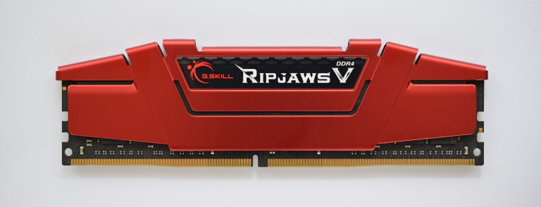 A DDR4 memory module photographed against a plain background