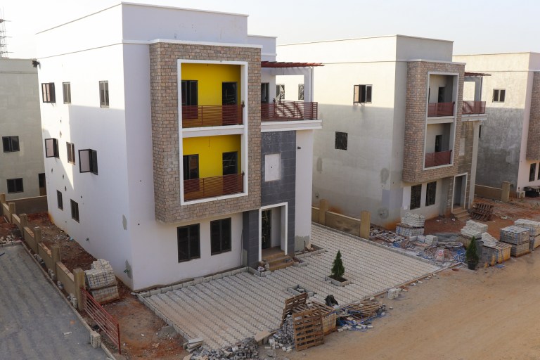 Exterior of a modern smart home development