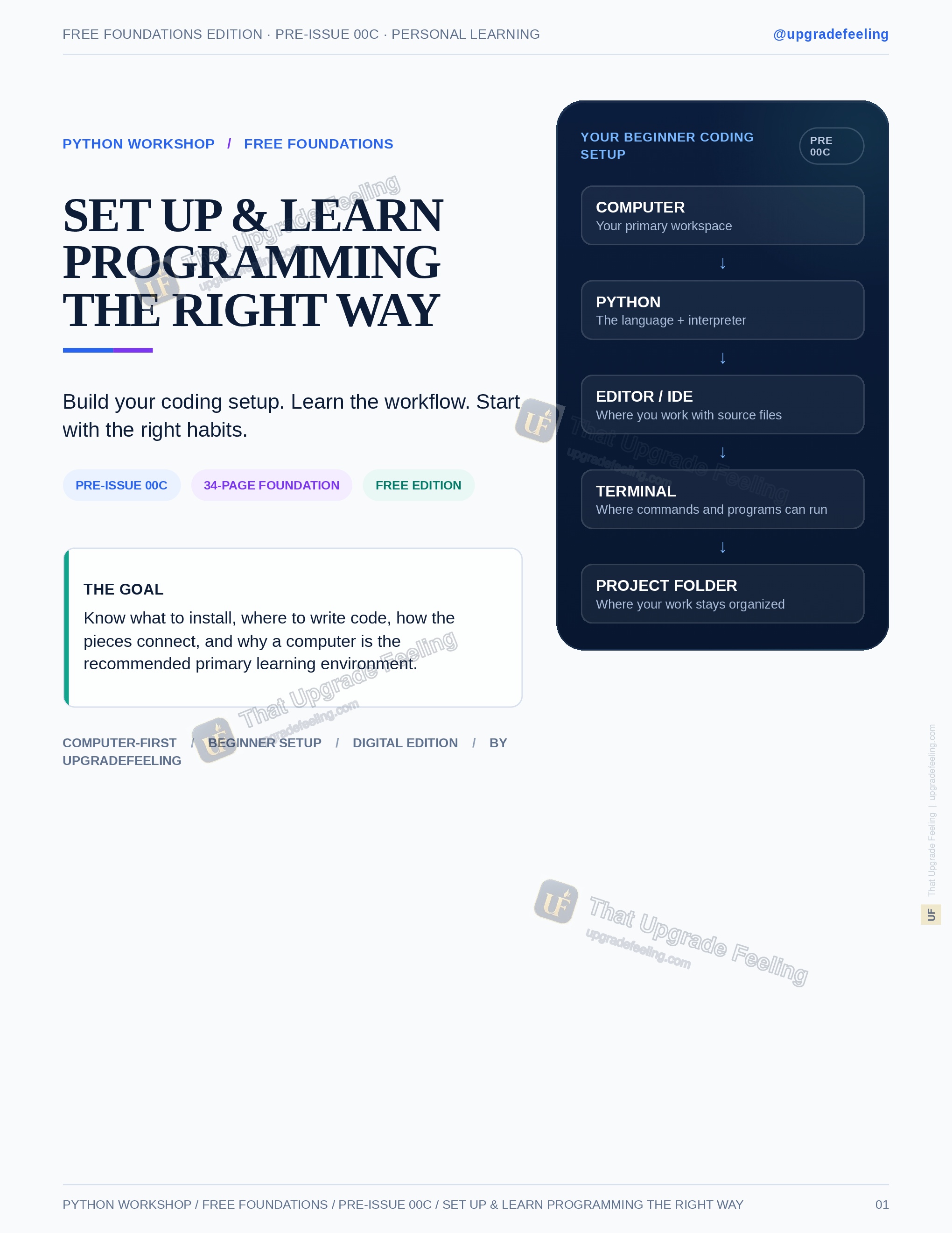 Python Workshop — Free Foundations — 00C — Set Up & Learn Programming the Right Way preview