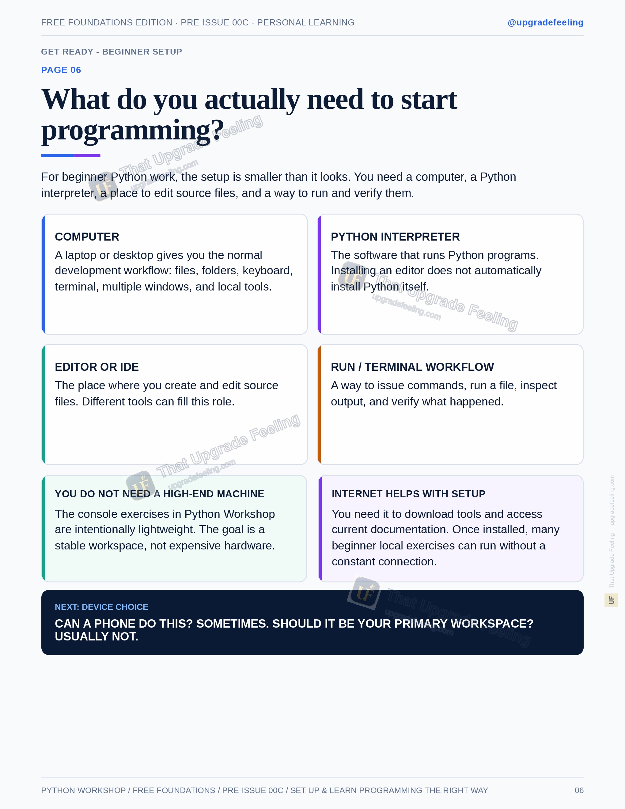 Set Up & Learn Programming the Right Way — preview page 6 of 6